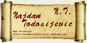 Najdan Todosijević vizit kartica